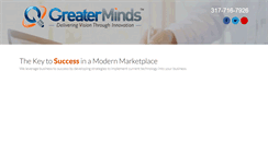Desktop Screenshot of greater-minds.com