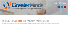 Tablet Screenshot of greater-minds.com